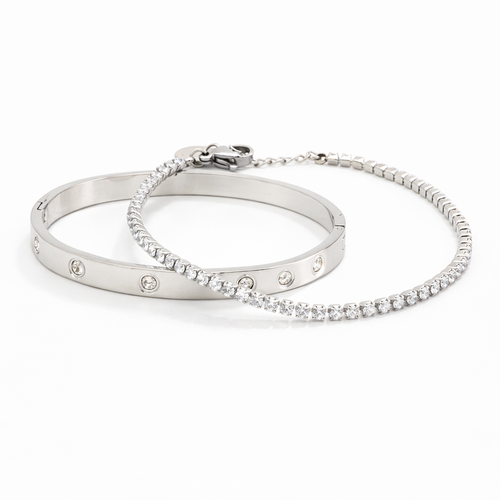 Zircon Love + Tennis Small – Mayda Gioielli