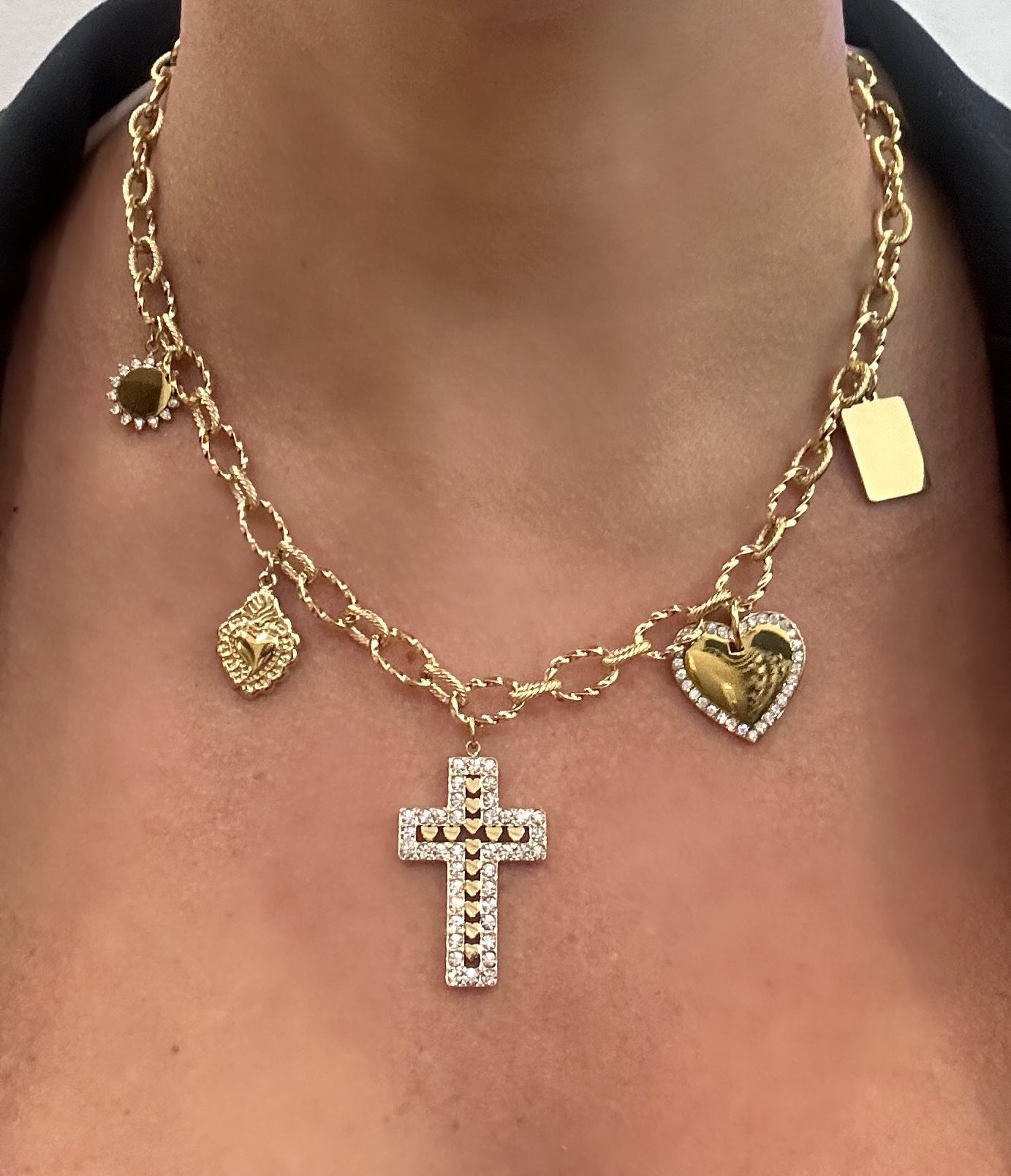 collana CHARMS CROCE